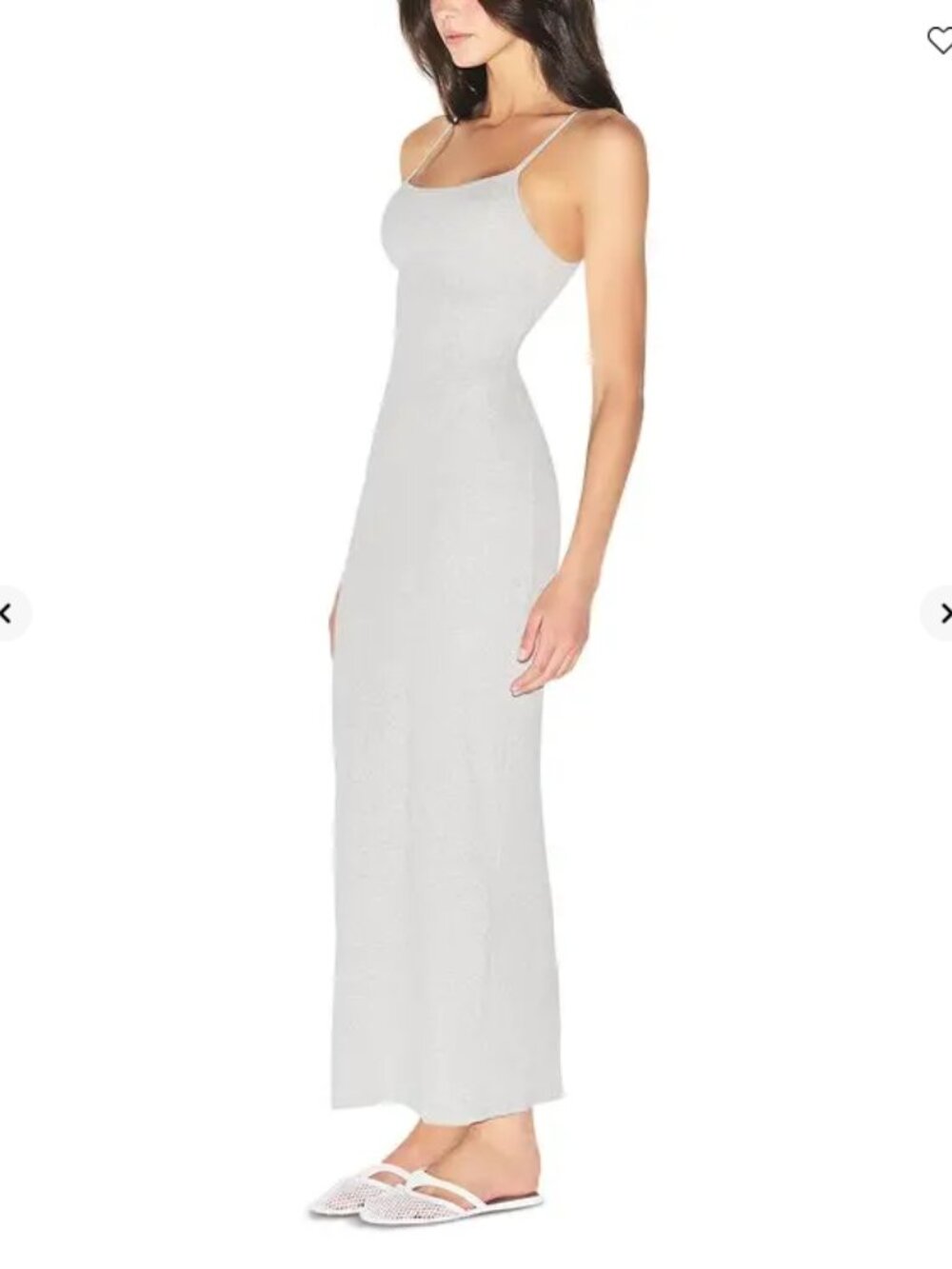 SKIMS COTTON RIB LONG TANK DRESS